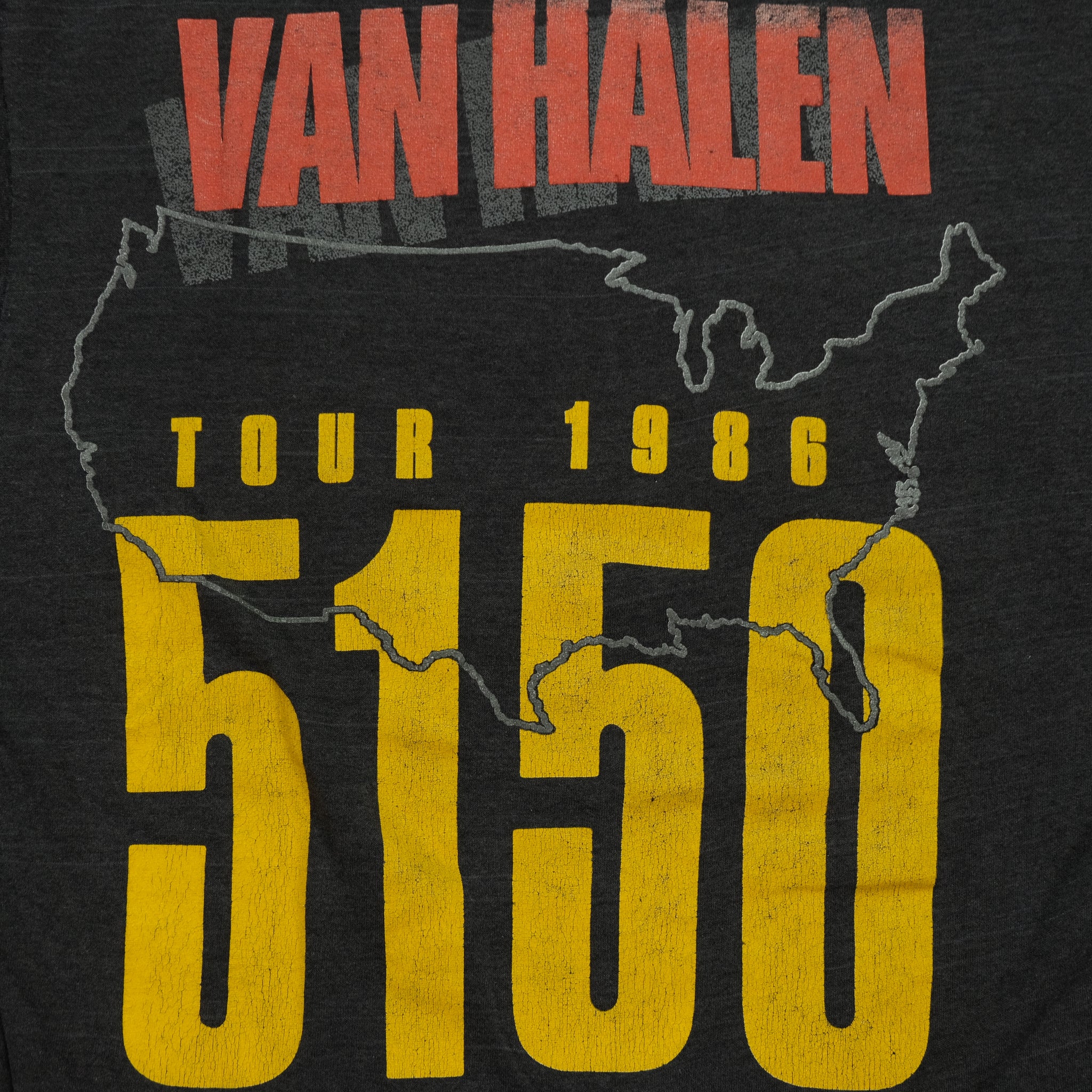 Vintage 1986 Van Halen 5150 Tour Double Sided Tee | Reset Vintage