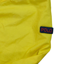 Load image into Gallery viewer, Vintage POLO RALPH LAUREN Spell Out Patch Color Block Full Zip Jacket 90s Green Yellow Navy L
