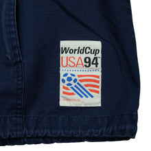Load image into Gallery viewer, Vintage ADIDAS World Cup 1994 Spell Out USA Flag Striped Full Zip Hooded Jacket 90s Navy Red White L
