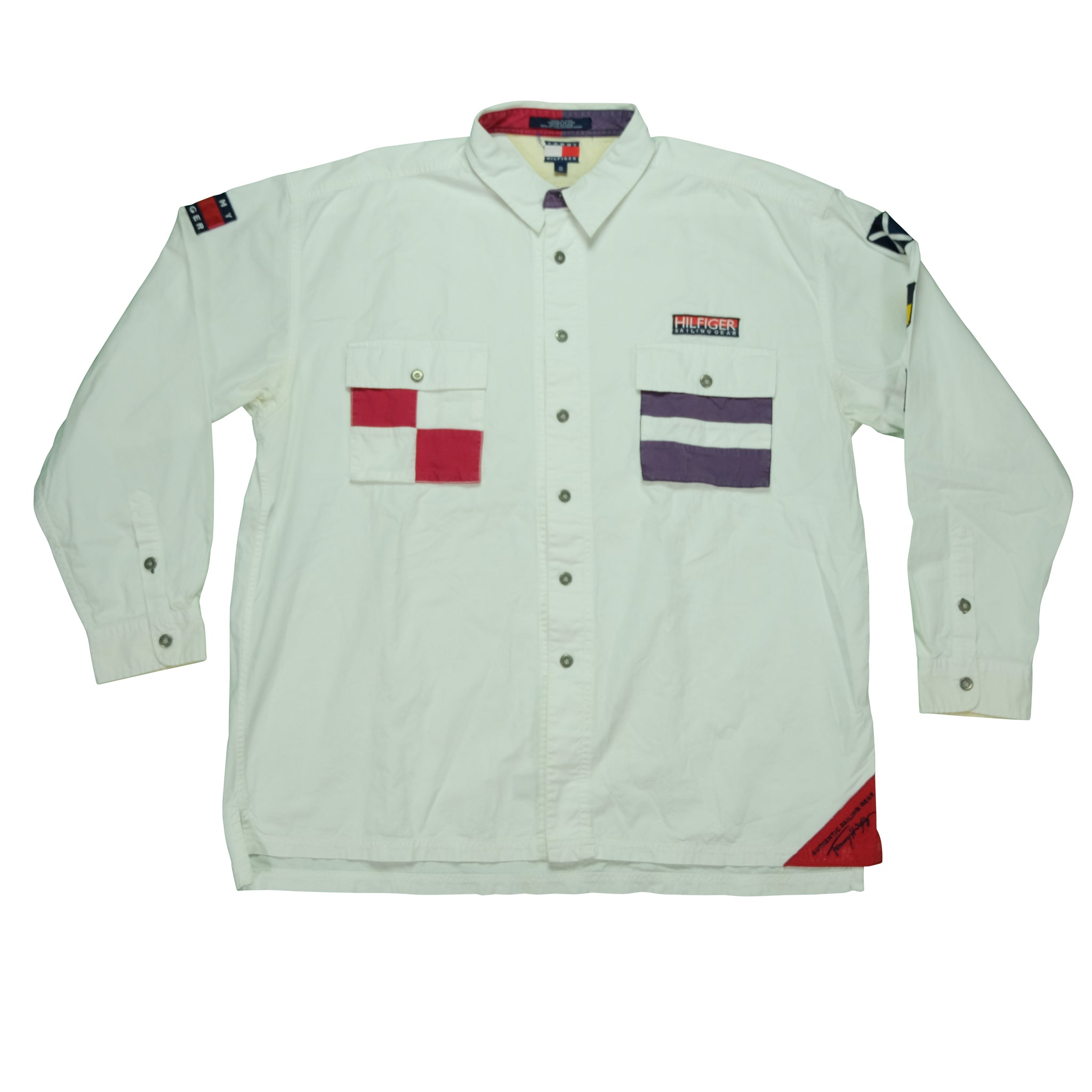 Vintage Tommy Hilfiger Sailing Gear Long Sleeve Button Down Shirt | Reset Vintage Shirts | BUY • SELL • TRADE