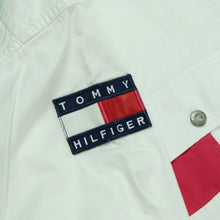 Load image into Gallery viewer, Vintage TOMMY HILFIGER Sailing Gear Flags Spell Out Long Sleeve Casual Shirt 90s White 2XL
