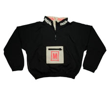 Load image into Gallery viewer, Vintage MOSSIMO Spell Out 1/4 Zip Pullover Jacket 90s Black XL
