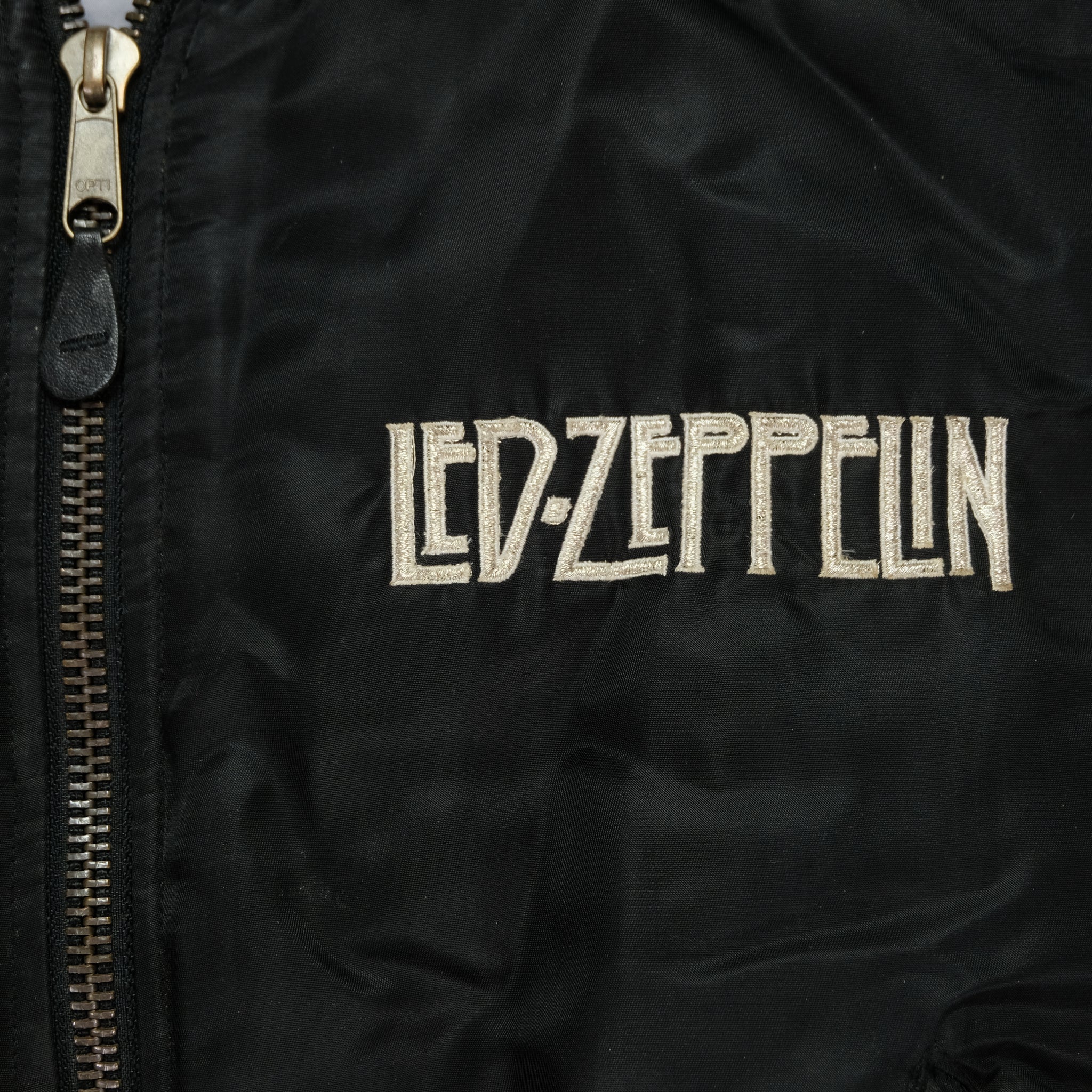 Vintage Led Zeppelin Zoso Bomber Jacket Reset Vintage Shirts BUY SELL TRADE St. Louis Kansas City Reset Web Store