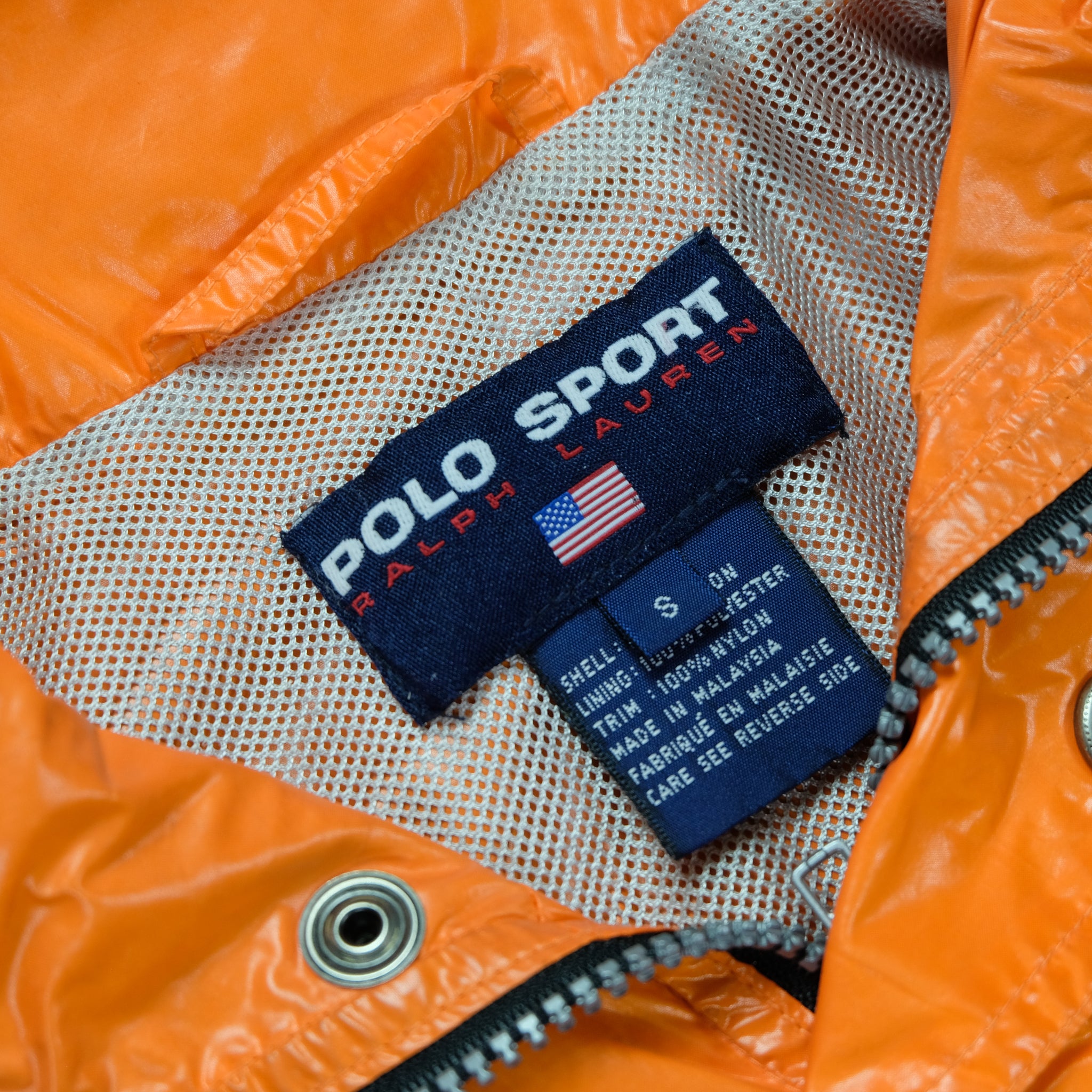 Vintage Polo Sport Ralph Lauren Multi-Pocket Full-ZIp Windbreaker