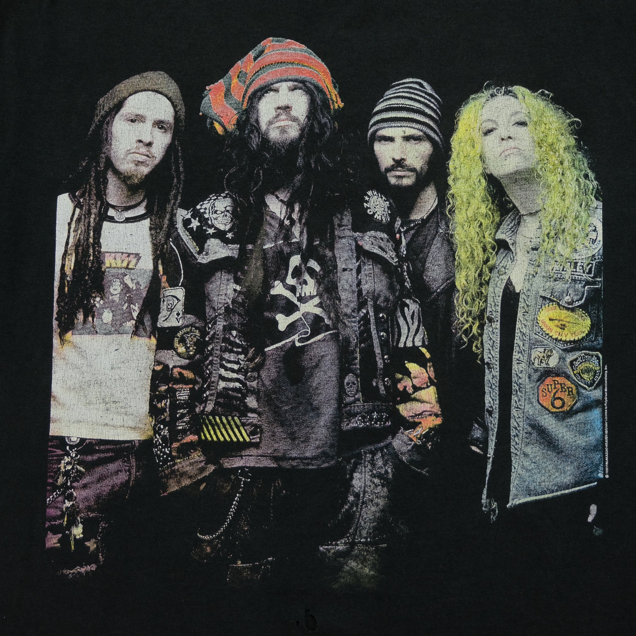 Vintage White Zombie Band Tee Shirt Long store Sleeve