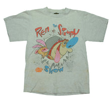 Load image into Gallery viewer, Vintage CHANGES The Ren &amp; Stimpy Show 1991 TV Promo T Shirt L
