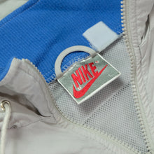 Load image into Gallery viewer, Vintage NIKE Spell Out Swoosh Box Logo Color Block Jacket L
