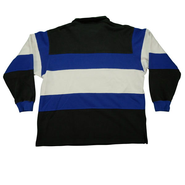 Vintage POLO SPORT Ralph Lauren Spell Out Striped Color Block Sweatshirt XL