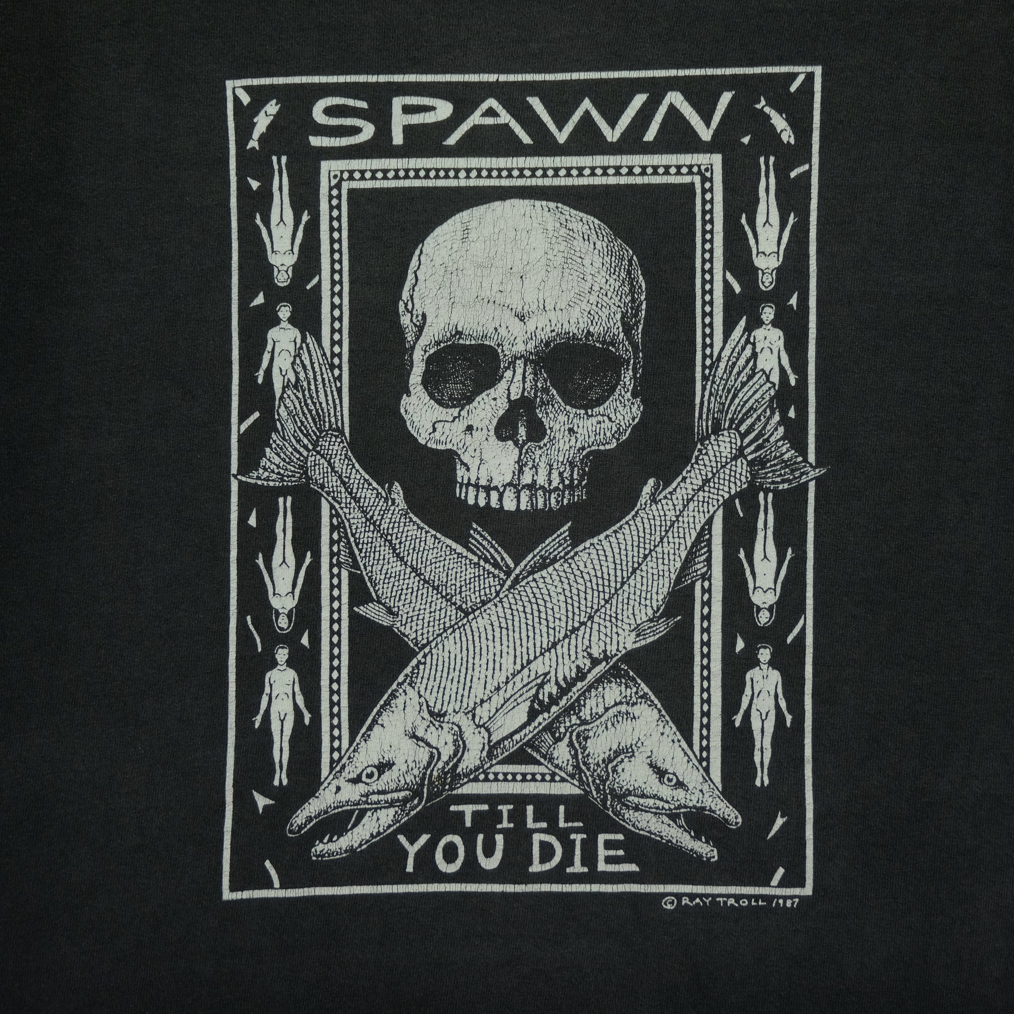 Vintage 1987 Spawn Till You Die Ray Troll Art Tee, Reset Vintage Shirts, BUY • SELL • TRADE