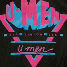 Load image into Gallery viewer, Vintage U-MEN Spell Out Neon Graphic 1986 Full Zip Black Bomber Jacket 80s Black
