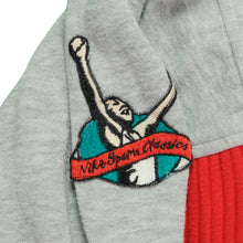 Load image into Gallery viewer, Vintage NIKE Sports Classics 1951 Basketball Champions Spell Out Color Block Mock Neck Sweatshirt 80s 90s Gray Red L
