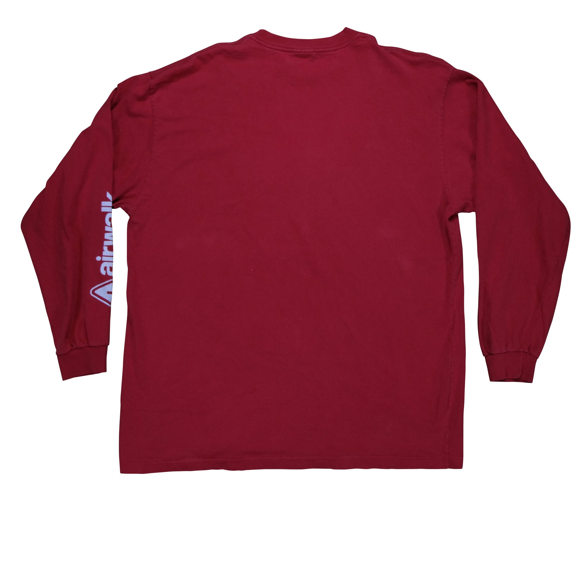Vintage Airwalk Skateboarding Red Long Sleeve Graphic Tee | Reset 