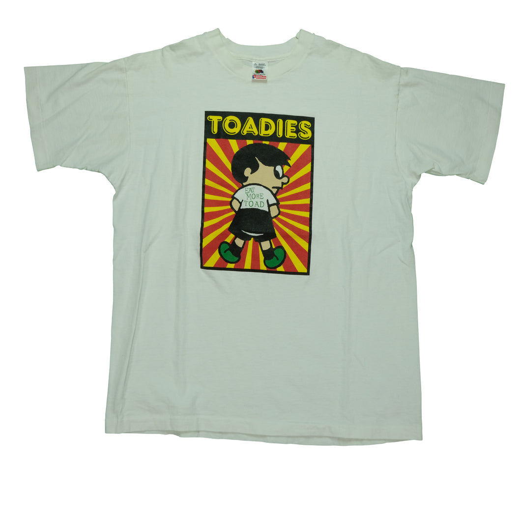 Vintage Toadies Eat More Toad T Shirt 90s White XL