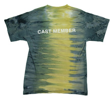 Load image into Gallery viewer, Vintage Z SCREENPRINTS Dinosaur 2000 Film Cast Member Tie Dyed T Shirt 2000s Yellow Blue M
