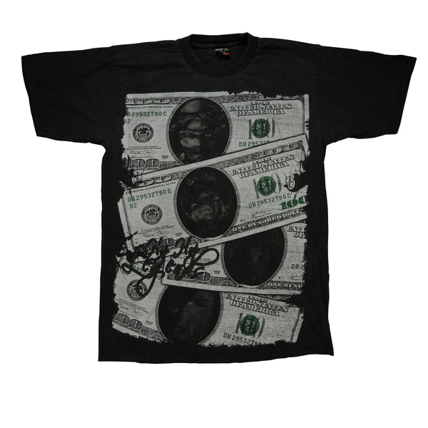 Vintage HOSS Tupac Eazy E Hundred Dollar Bill Rap Legends Tee T Shirt