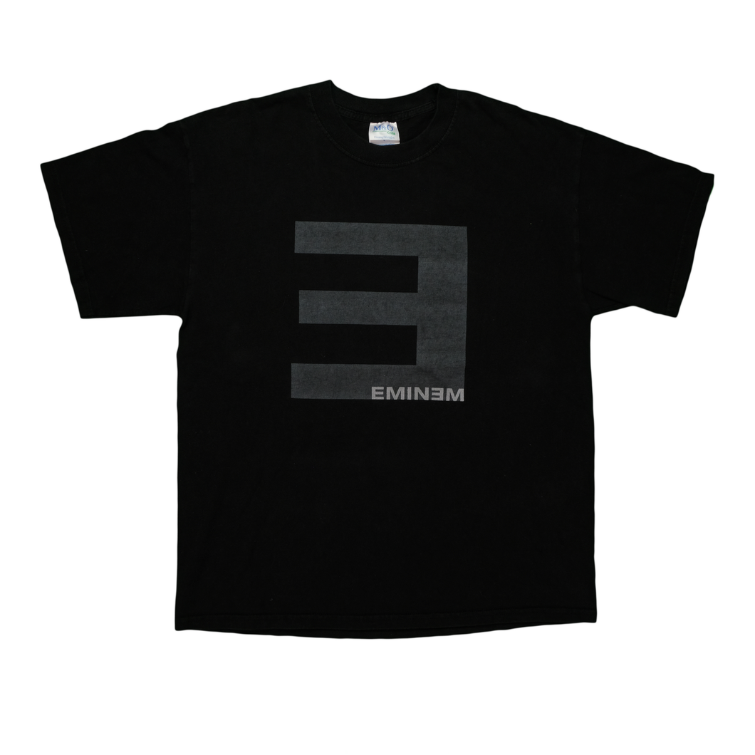 Vintage M&O KNITS The Eminem Show Album 2002 T Shirt 2000s Black L
