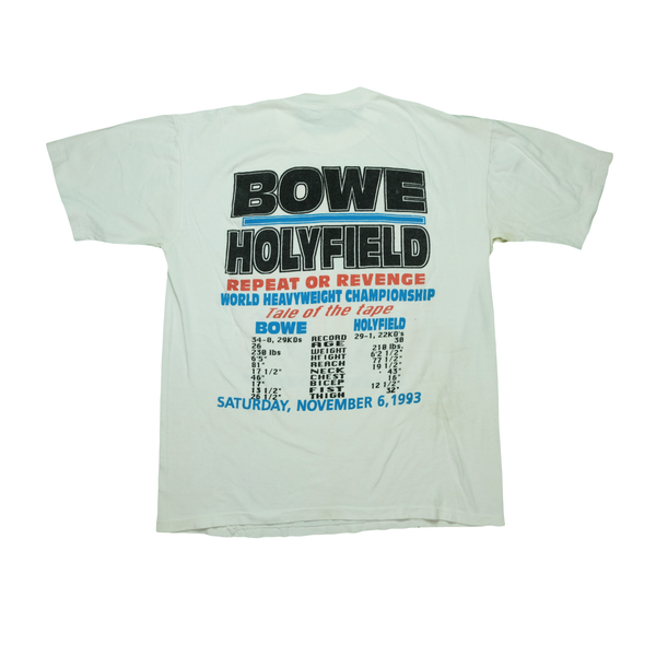 Holyfield vs Bowe Repeat or Revenge 1993 Boxing Match Tee - Reset Web Store