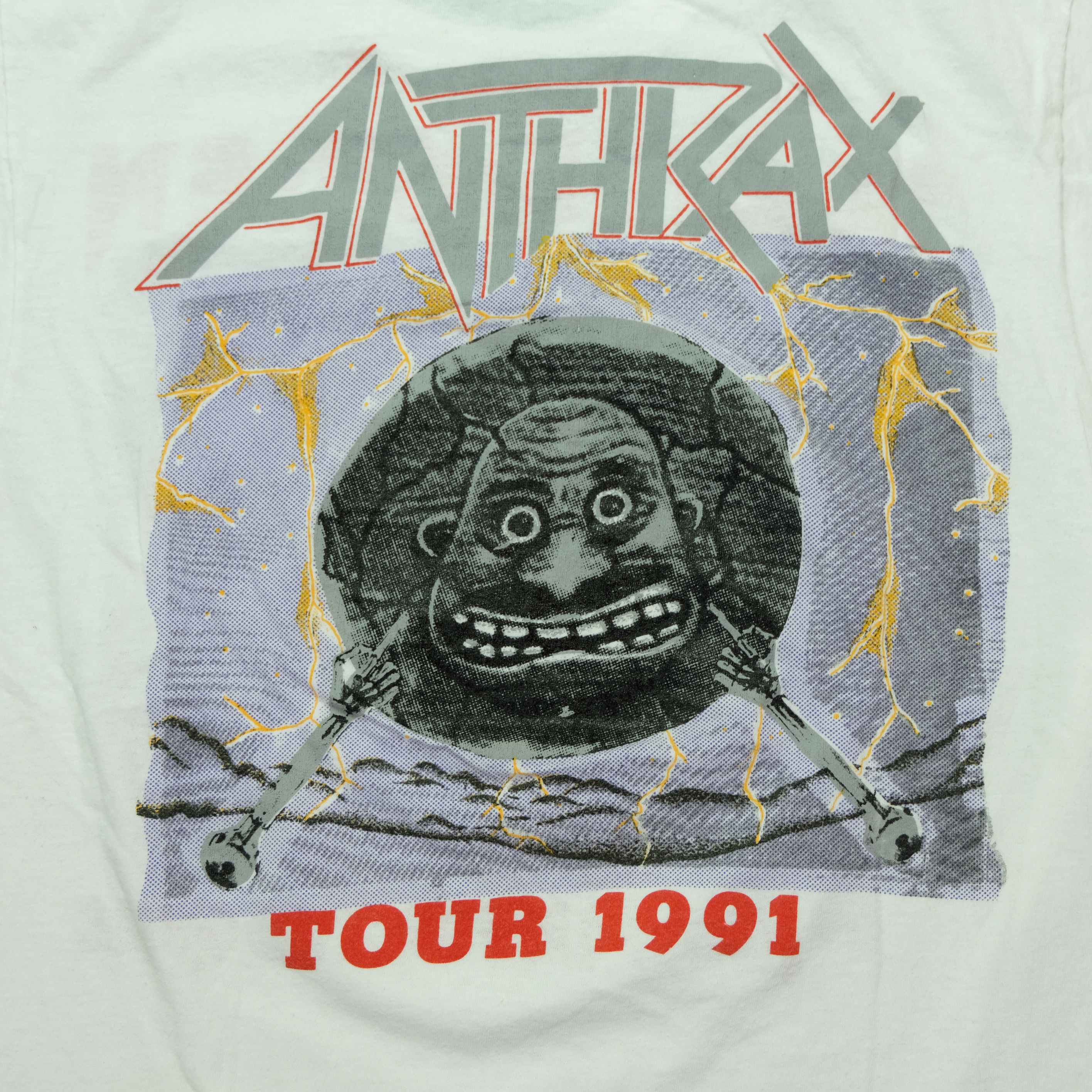 Vintage Iron Maiden x Anthrax No Prayer For The Dying 1991 Tour T 