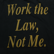 Load image into Gallery viewer, Vintage Judge Mathis Work The Law, Not Me Portrait T Shirt 90s 2000s Black XL
