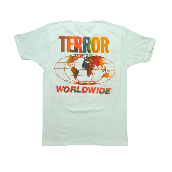 Vintage Don Rock Terror Worldwide McDonalds T Shirt 80s 90s White 