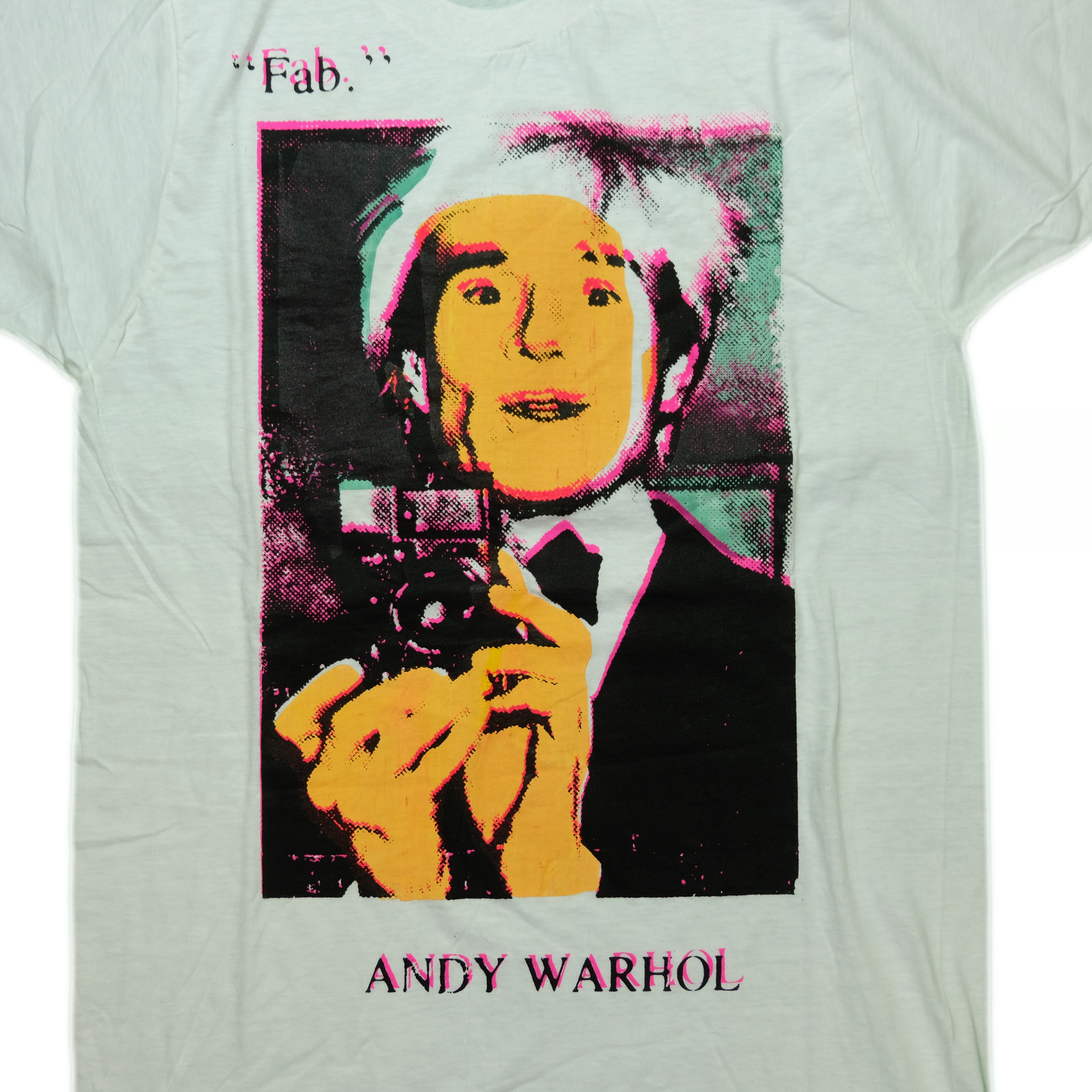 Vintage Don Rock Andy Warhol Fab Art T Shirt 80s 90s White L – Reset Web  Store