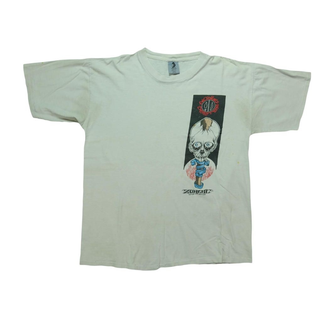 Vintage KING TEE Zorlac Skateboards Pushead Skull T Shirt 90s Vintage KING TEE Zorlac Skateboards Pushead Skull T Shirt 90s